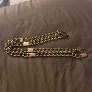 Gold chain belt